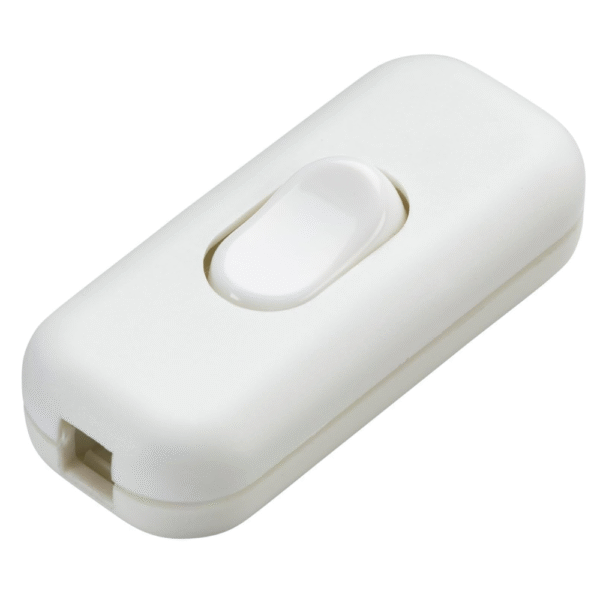 Knightsbridge 6A DP Inline Cord Switch, White ST6AWH