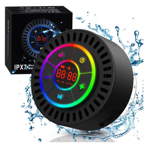 RIOCALOTDD Waterproof Bluetooth Shower Speaker