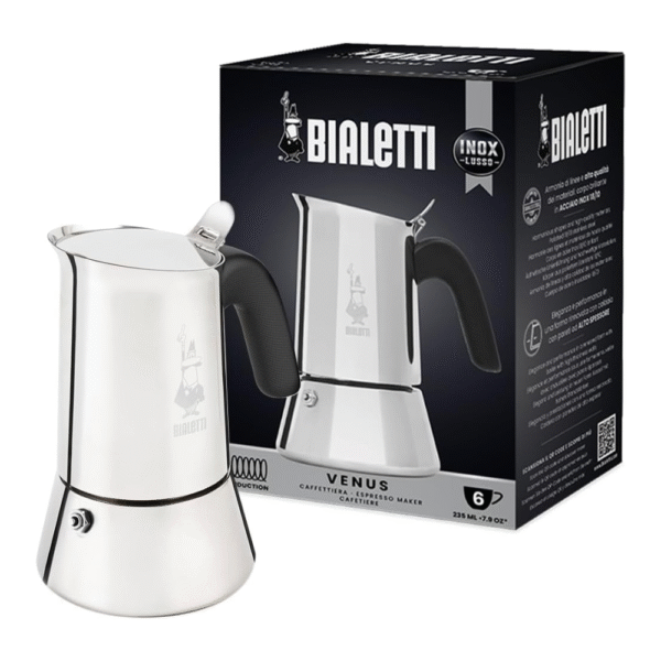 Bialetti - New Venus Induction, stainless steel hob espresso coffee maker